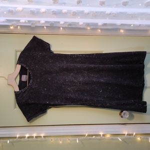 Women's Olivia Rae NY bleach distress cotton tee t-shirt dress Small